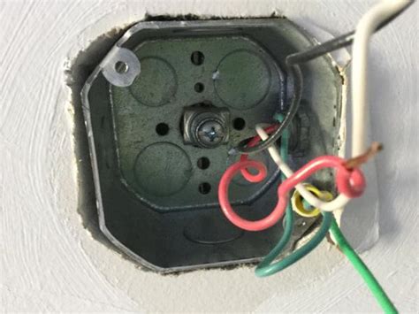 junction box wobbles|ceiling fan wobbly, electrical box is loose.